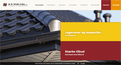 Desktop Screenshot of hp-staaltag.dk